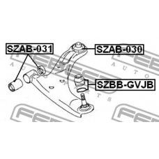 SZAB-030 FEBEST Подвеска, рычаг независимой подвески колеса