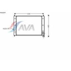 VWA2034 AVA Радиатор, охлаждение двигателя