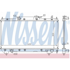 64781A NISSENS Радиатор, охлаждение двигателя