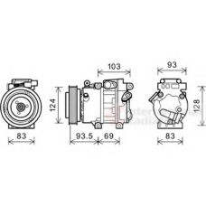 8200K238 VAN WEZEL Компрессор, кондиционер