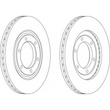 DDF602-1 FERODO Тормозной диск