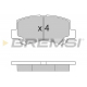 BP2894 BREMSI Комплект тормозных колодок, дисковый тормоз