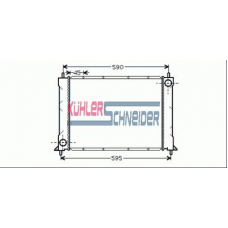 0106801 KUHLER SCHNEIDER Радиатор, охлаждение двигател