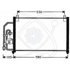 30D0017 ELECTRO AUTO Конденсатор, кондиционер