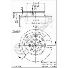 BS 8125 BRECO Тормозной диск