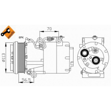 32722G NRF Компрессор, кондиционер