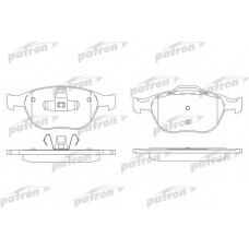 PBP1568 PATRON Комплект тормозных колодок, дисковый тормоз