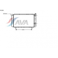 RT2058 AVA Радиатор, охлаждение двигателя