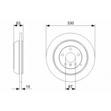 0 986 479 330 BOSCH Тормозной диск