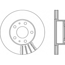 BDA1151.20 OPEN PARTS Тормозной диск