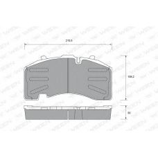 151-1584 WEEN Комплект тормозных колодок, дисковый тормоз