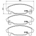 P 16 007 BREMBO Комплект тормозных колодок, дисковый тормоз