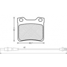 430216170395 MAGNETI MARELLI Комплект тормозных колодок, дисковый тормоз