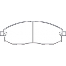 PL-0434 JNBK Колодки тормозные