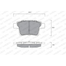 151-1217 WEEN Комплект тормозных колодок, дисковый тормоз