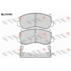 BL2141A1 FTE Комплект тормозных колодок, дисковый тормоз