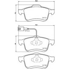 8DB 355 014-241 HELLA Комплект тормозных колодок, дисковый тормоз