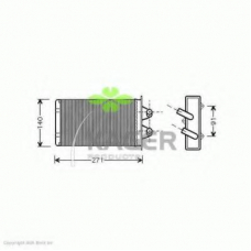 32-0050 KAGER Теплообменник, отопление салона