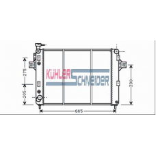 5306701 KUHLER SCHNEIDER Радиатор, охлаждение двигател