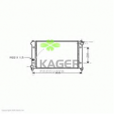 31-2392 KAGER Радиатор, охлаждение двигателя