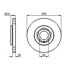 0 986 478 988 BOSCH Тормозной диск