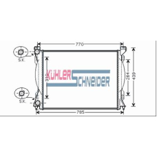 5000541 KUHLER SCHNEIDER Радиатор, охлаждение двигател