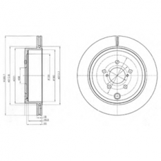 BG4288 DELPHI Тормозной диск