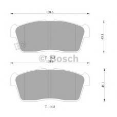 0 986 AB9 354 BOSCH Комплект тормозных колодок, дисковый тормоз