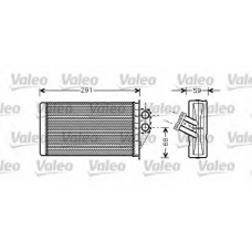 812339 VALEO Теплообменник, отопление салона