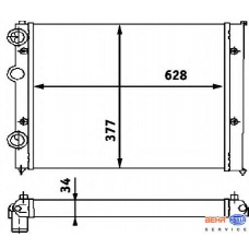 8MK 376 714-741 HELLA Радиатор, охлаждение двигателя