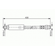 1 987 476 609 BOSCH Тормозной шланг