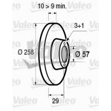 186131 VALEO Тормозной диск