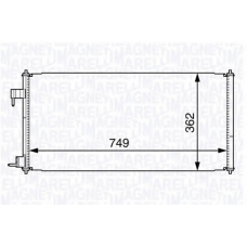 350203727000 MAGNETI MARELLI Конденсатор, кондиционер