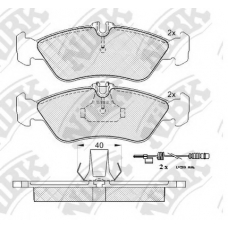PN0169W NiBK Комплект тормозных колодок, дисковый тормоз
