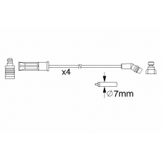 0 986 357 211 BOSCH Комплект проводов зажигания