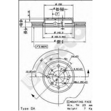 BS 8379 BRECO Тормозной диск