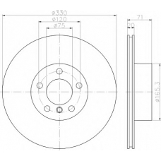 8DD 355 119-541 HELLA Тормозной диск