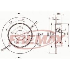 BD-2045 FREMAX Тормозной диск