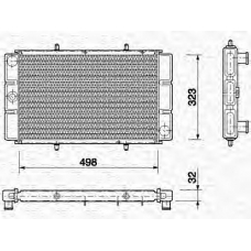 350213719000 MAGNETI MARELLI Радиатор, охлаждение двигателя