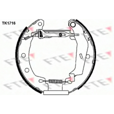 TK1716 FTE Комплект тормозных колодок