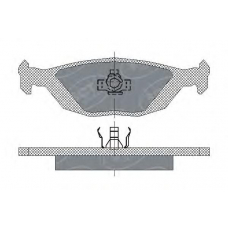 SP 194 SCT Комплект тормозных колодок, дисковый тормоз