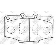 PN1086 NiBK Комплект тормозных колодок, дисковый тормоз