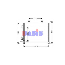 152025N AKS DASIS Конденсатор, кондиционер