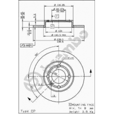 08.6785.10 BREMBO Тормозной диск