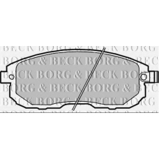 BBP2282 BORG & BECK Комплект тормозных колодок, дисковый тормоз