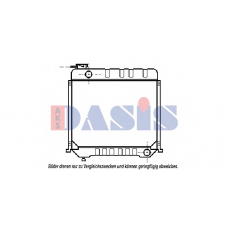 130550T AKS DASIS Радиатор, охлаждение двигателя