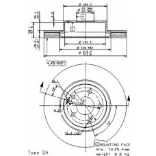 BS 8509 BRECO Тормозной диск