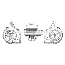 ST8044 AVA Электродвигатель, вентиляция салона