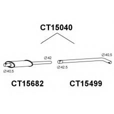 CT15040 VENEPORTE Предглушитель выхлопных газов