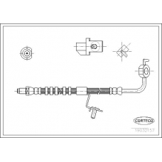 19032157 CORTECO Тормозной шланг